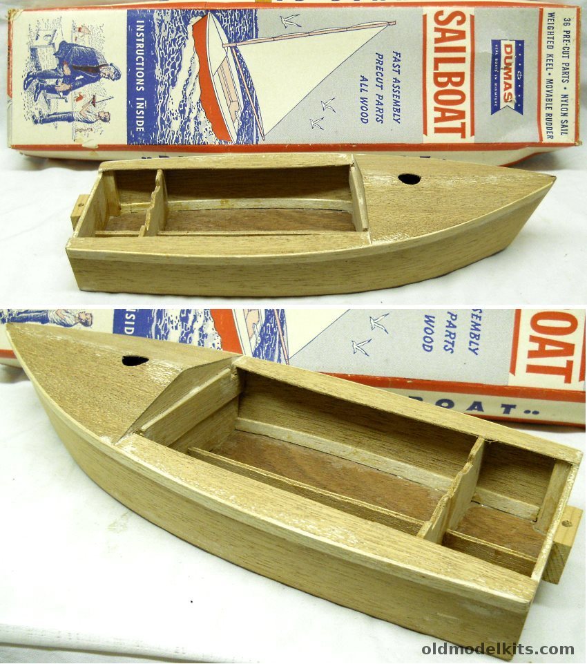 Dumas Sailboat 14 Inches Long, B550 plastic model kit